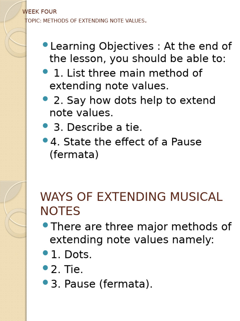 Extending Note Values in Music | PDF
