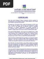 Comunicado ASADEDH sobre los últimos acontecimientos, 01/03/2012
