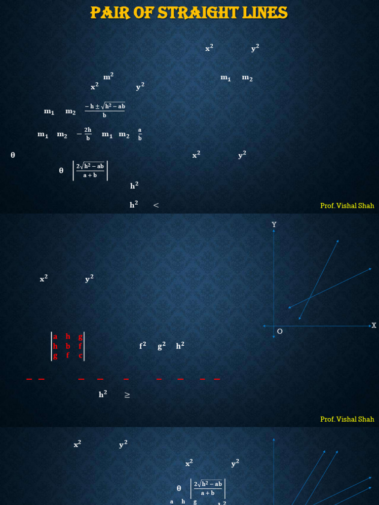 Joint Equations of Pair of Lines | PDF | Mathematics | Mathematical Objects