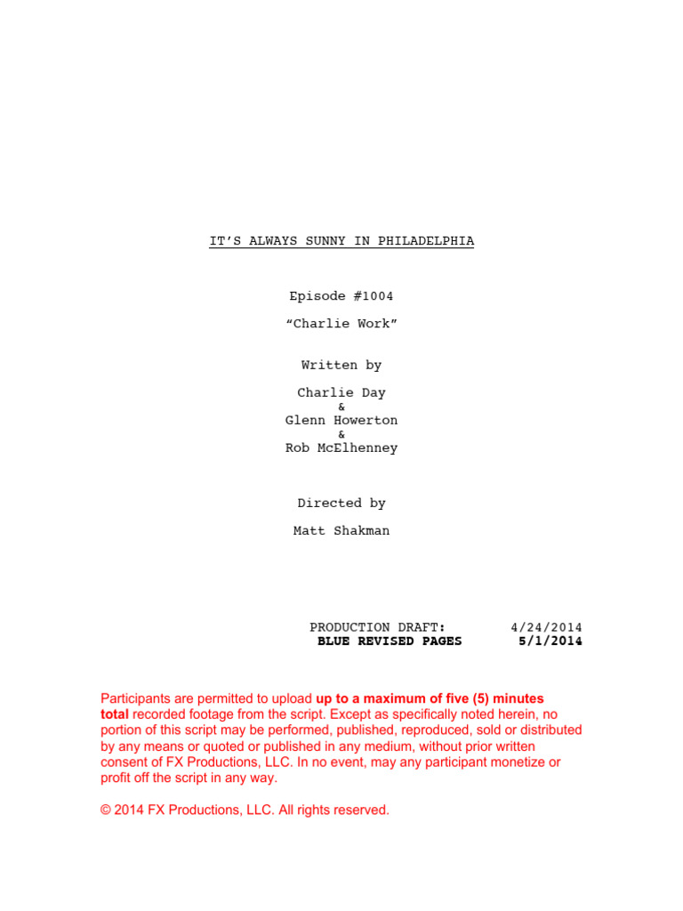 Charlie Work | PDF