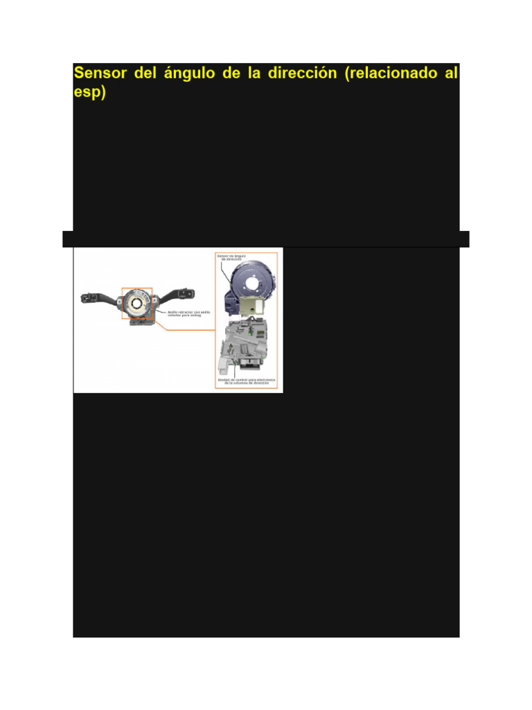 Sensor Del Ángulo de La Dirección | PDF | Sensor