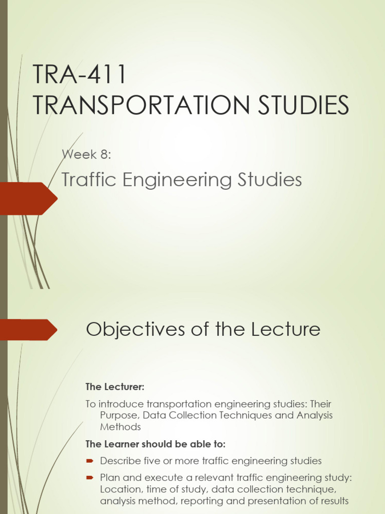 2025 Lecture 2 The Traffic Stream D4 Pdf Traffic Transport