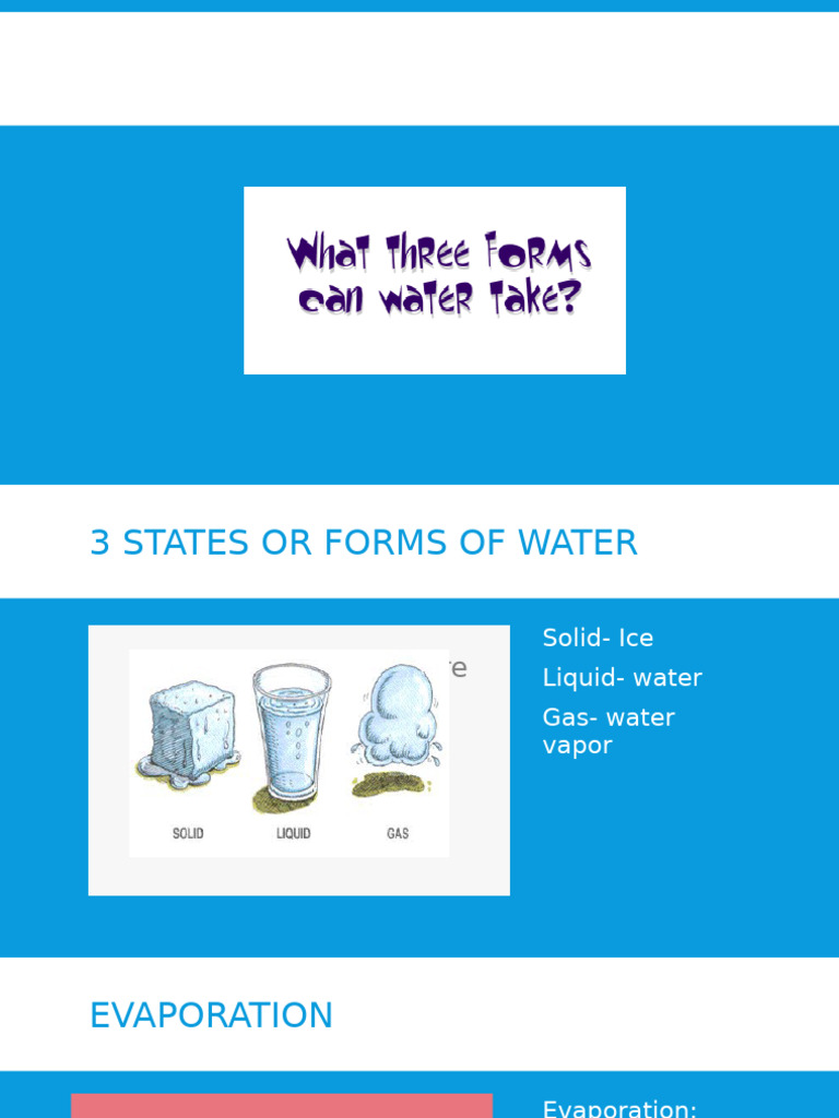 Evaporation and Condensation | PDF | Water Vapor | Water