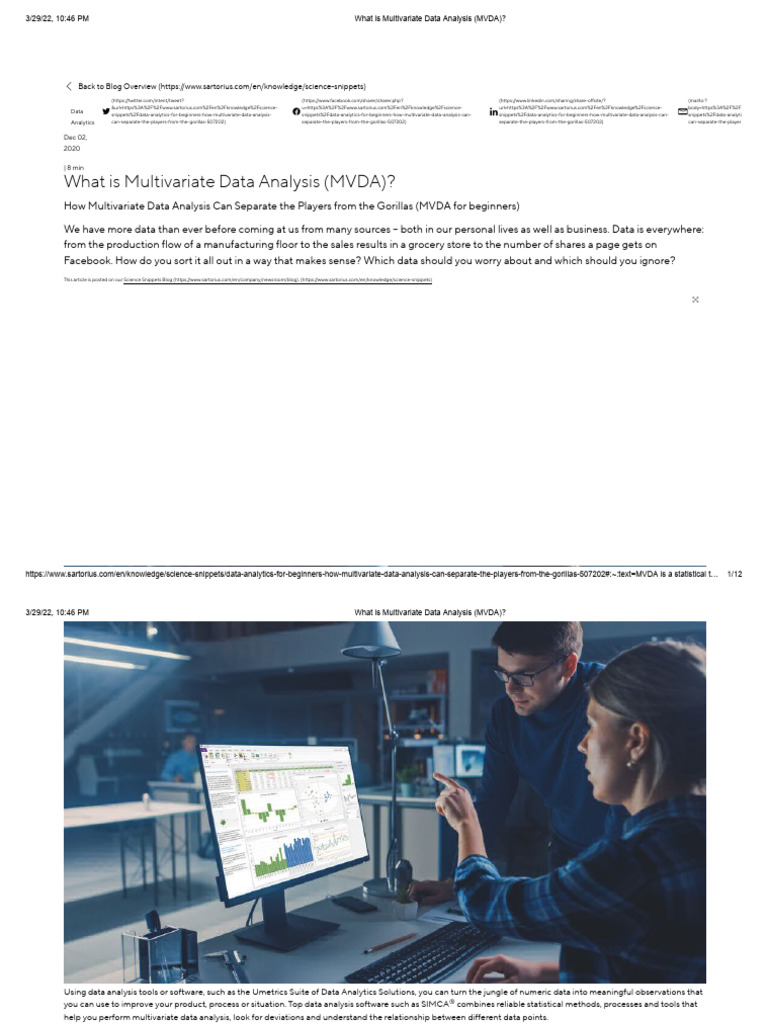 what-is-multivariate-data-analysis-mvda-pdf-statistics-data
