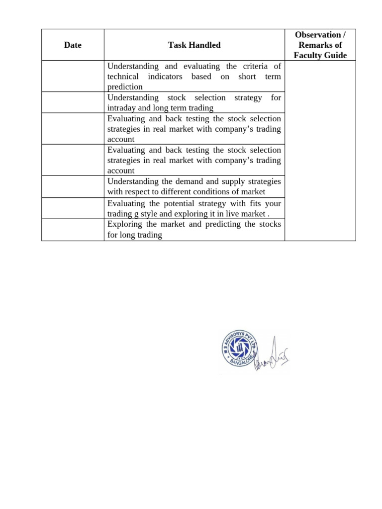 Stock Trading Strategy Evaluation Guide | PDF