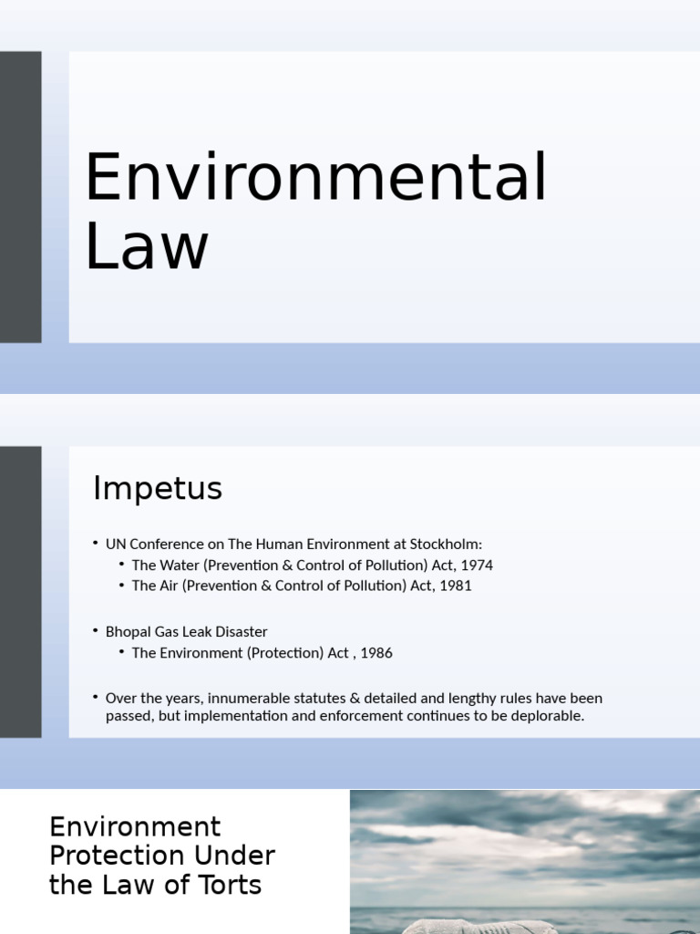Overview of Indian Environmental Law | PDF | Writ | Tort