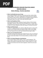 Class 12 English Writing Skills Guide | PDF | Sports