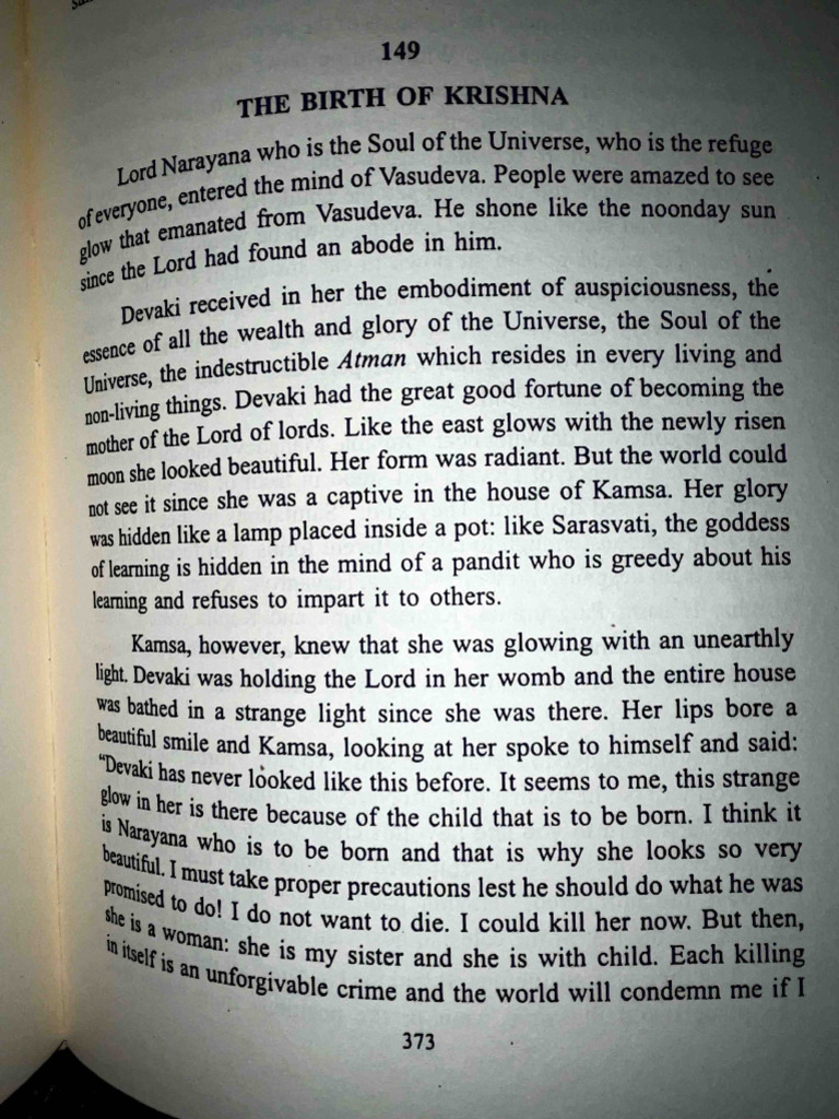 Krishna's Birth in Prison | PDF | Forms Of Vishnu | Hindu Deities