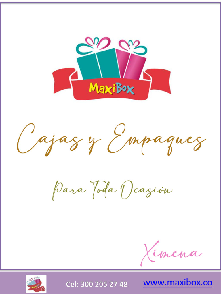 Cajas Tapa/Base y Cubo Maxibox | PDF | Color | Encendiendo