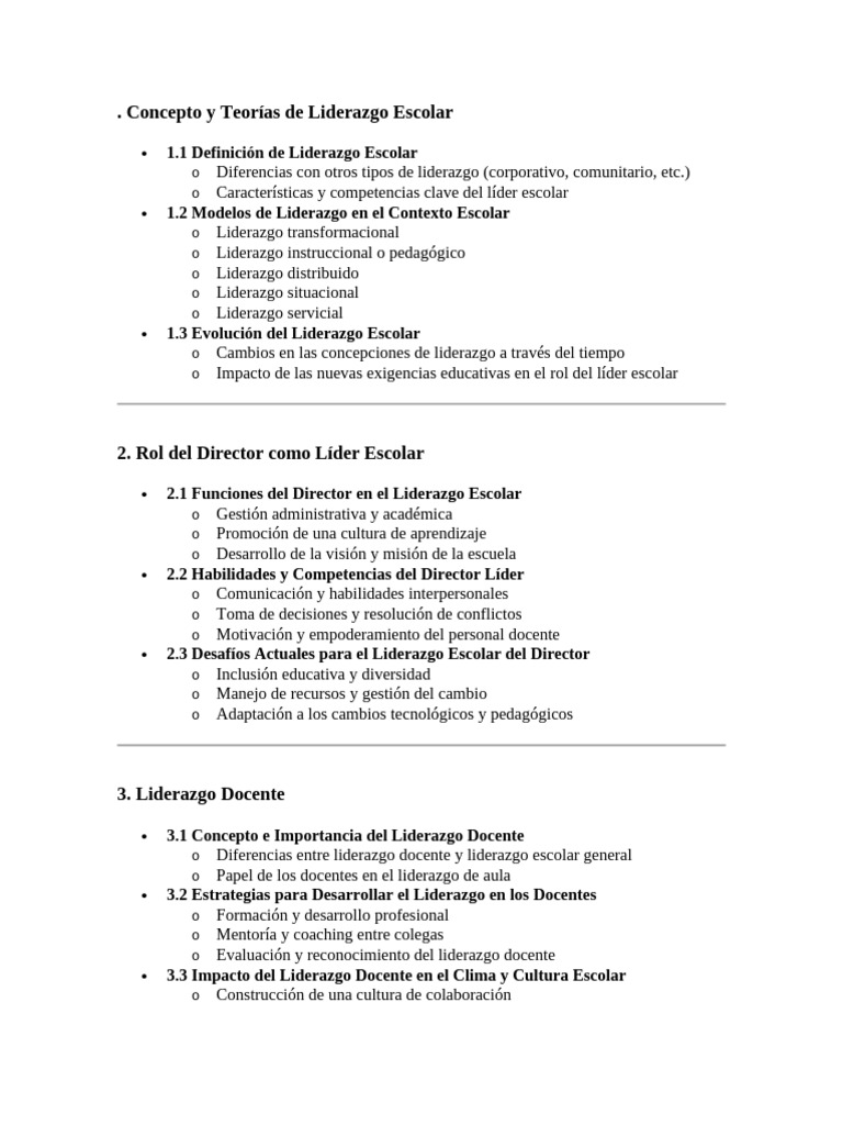 Teorías y Estrategias de Liderazgo Escolar | PDF | Liderazgo | Maestros