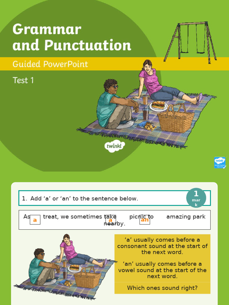 Year 3 Grammar and Punctuation Test 1 | PDF | Adverb | Word