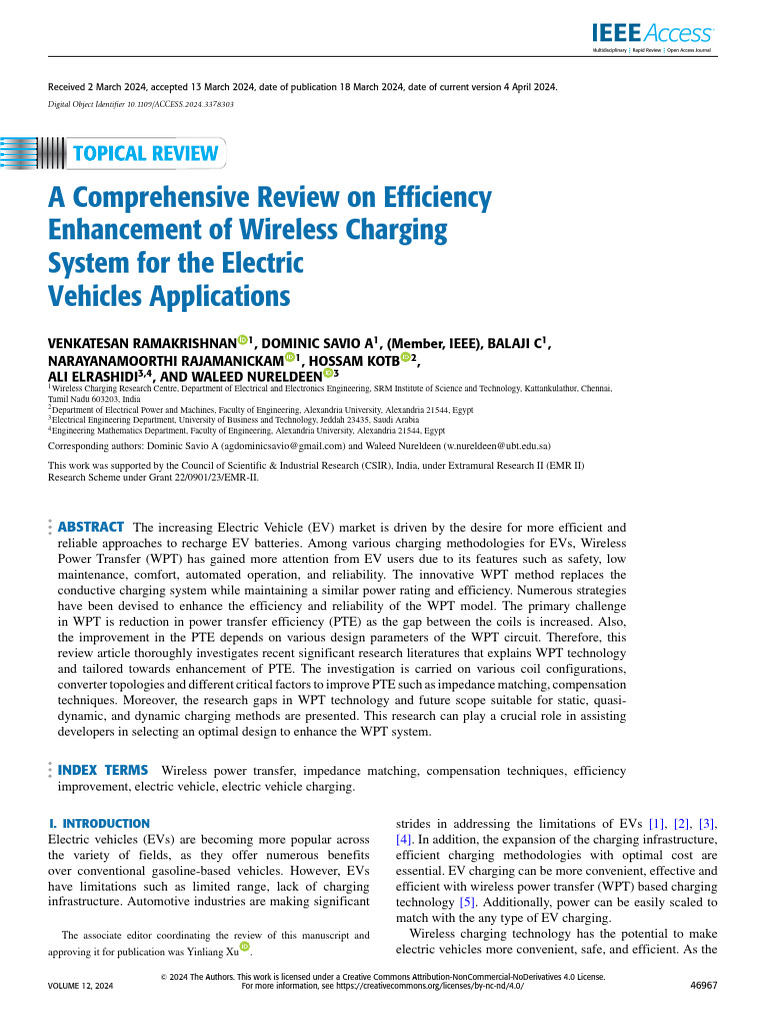 Enhancing Efficiency in Wireless EV Charging | PDF | Inductor | Resonance