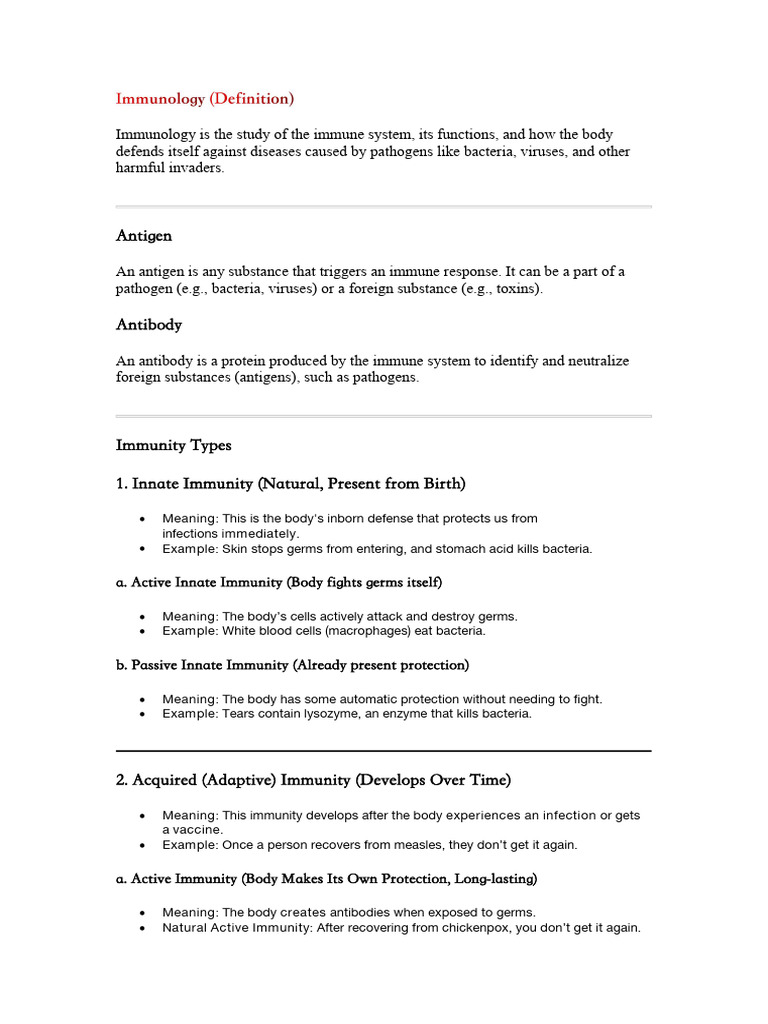 Vaccine Immunology Overview | PDF | Immune System | Vaccines