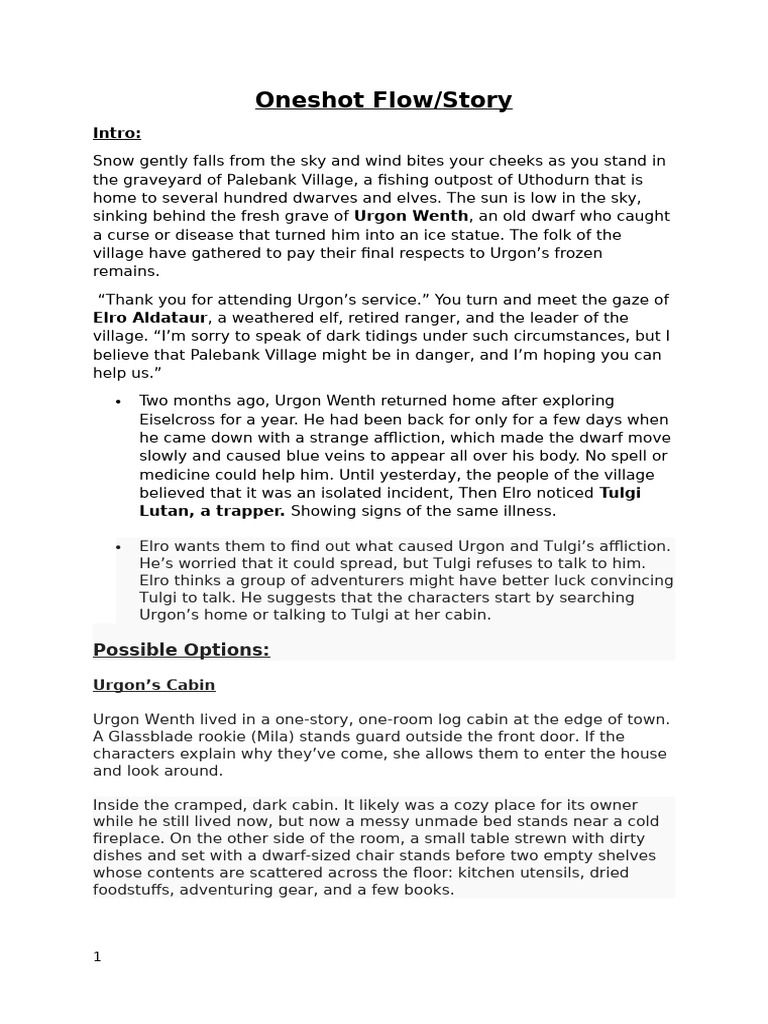 Oneshot Flow | PDF