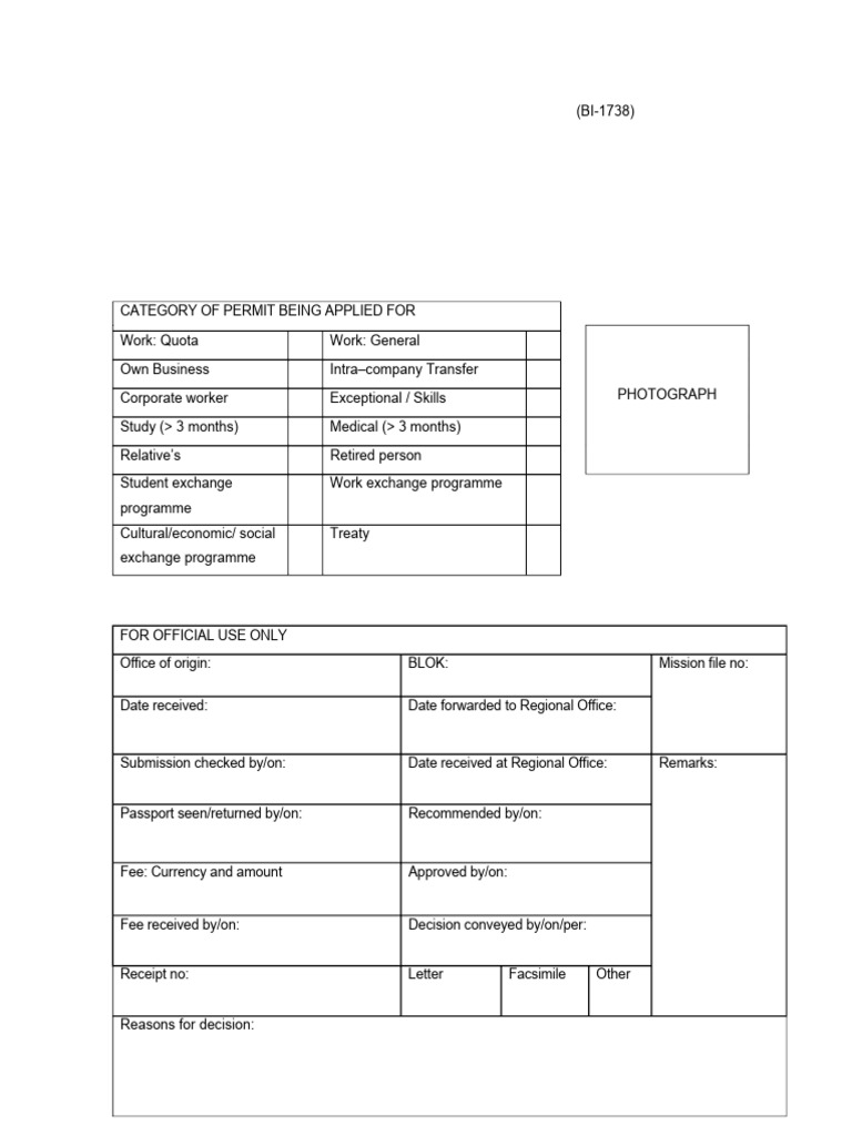 South Africa Study Permit Application Form | PDF | Travel Visa | Child ...