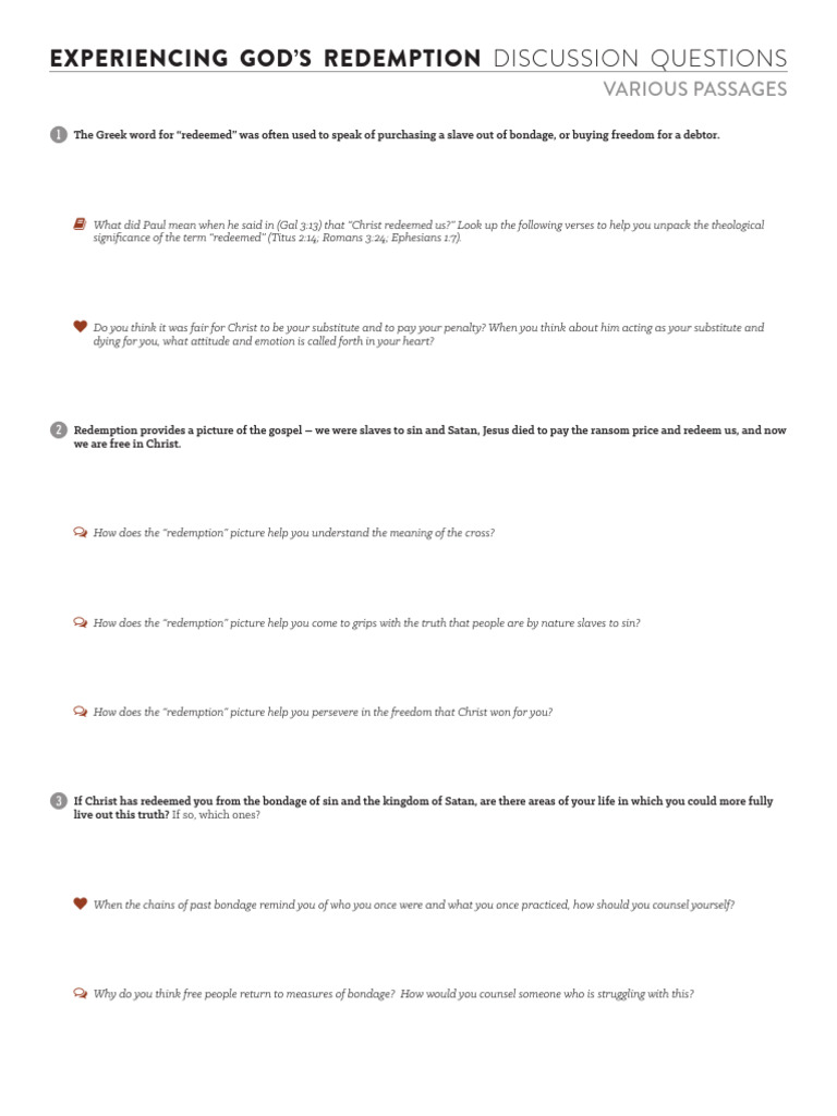 Understanding Biblical Redemption Concepts | PDF | Salvation | Jesus