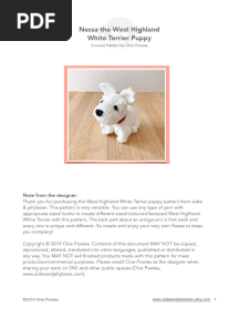 Nessa the West Highland White Terrier Puppy