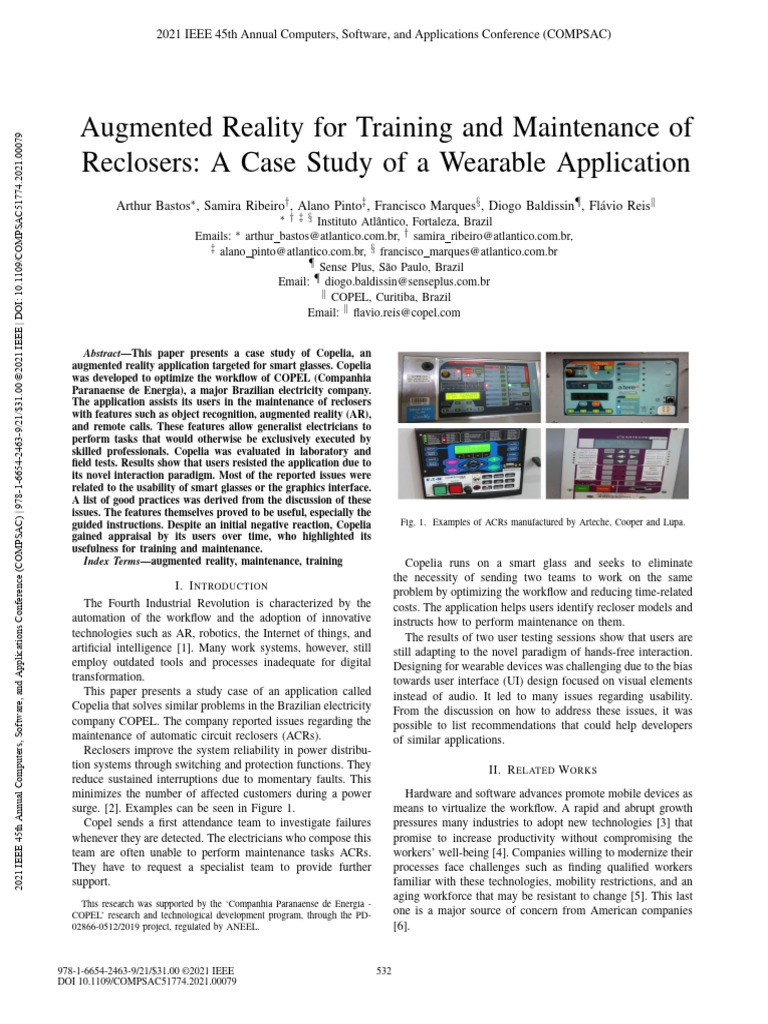 AR Application for Recloser Maintenance | PDF | Augmented Reality ...