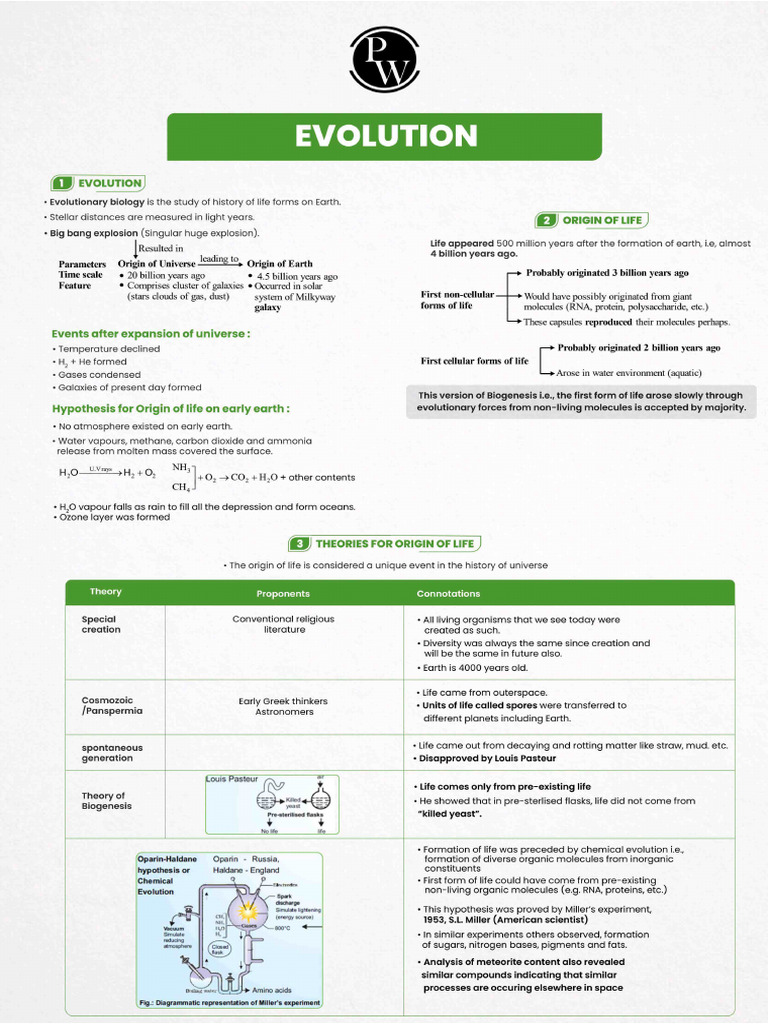 EVOLUTION Mindmaps | PDF