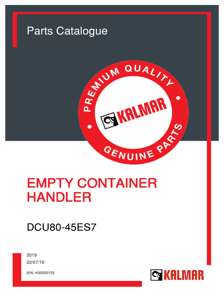 Kalmar DCU80-45ES7 Parts Catalogue | PDF | Axle | Vehicle Technology