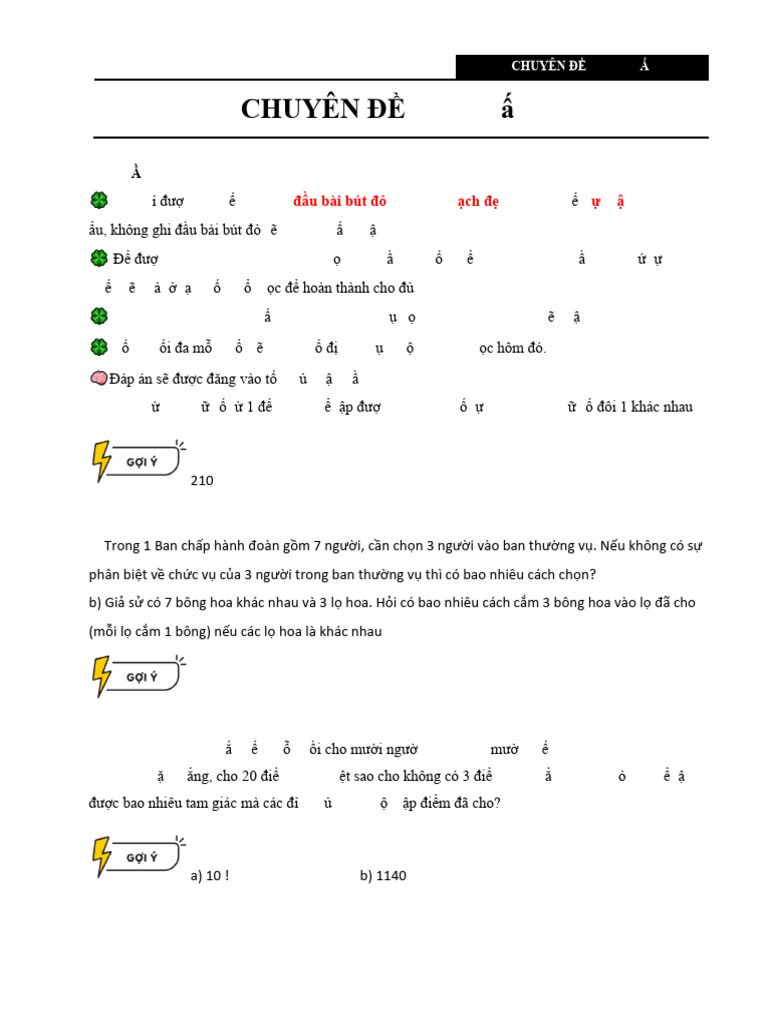 2k8 BTVN Xác Suất B1 | PDF