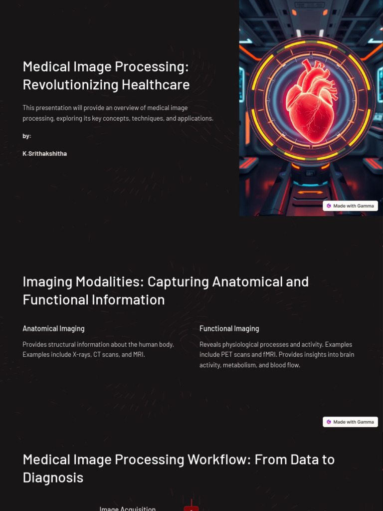 Medical Image Processing Revolutionizing Healthcare | PDF | Medical ...