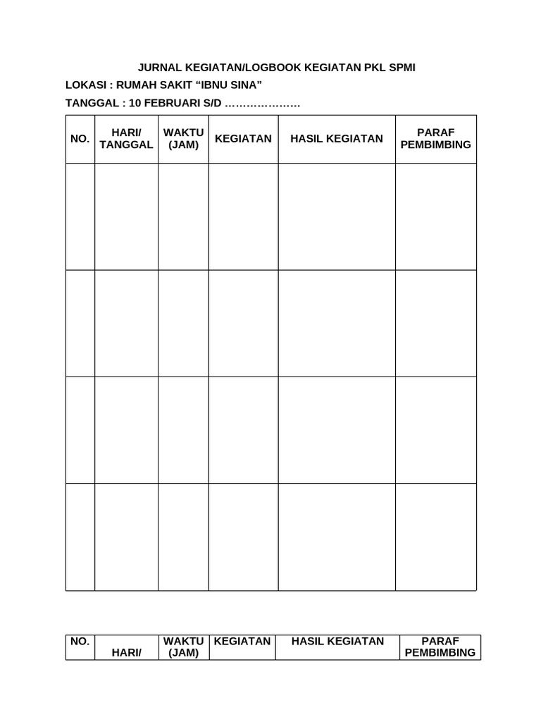 Logbook | PDF