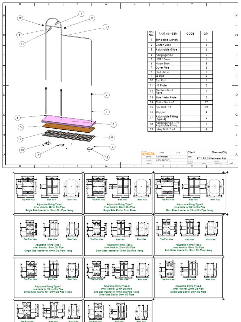 Perimeter Rail Assembly Parts List | PDF | Metalworking | Mechanical ...