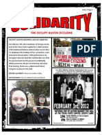 Solidarity: The Occupy Austin Occuzine Issue 2 Page 1