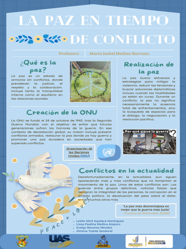 La Paz en Tiempo de Conflicto | PDF | Paz | Naciones Unidas
