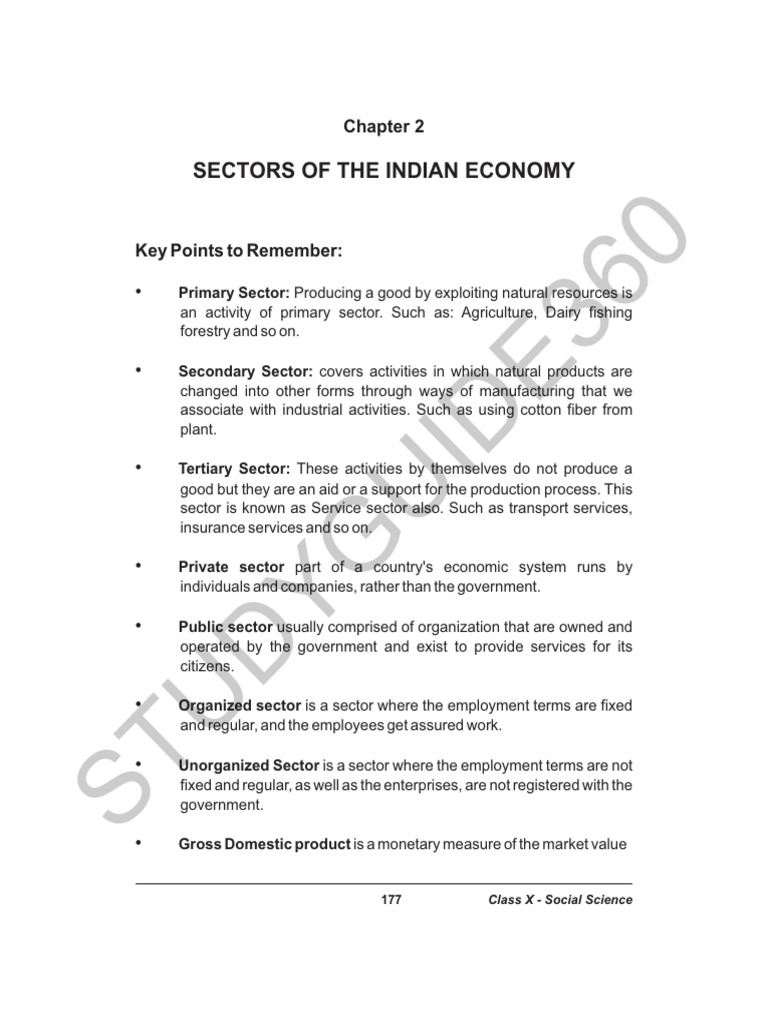 2 Sectors of The Indian Economy | PDF | Employment | Unemployment