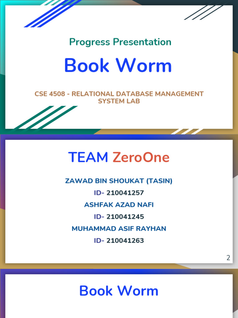 BookWorm-Progress-210041257_210041263_210041245 | PDF