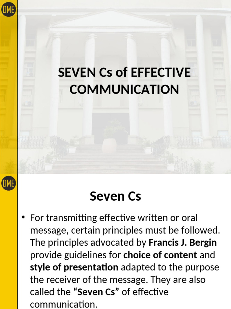 Mastering the Seven Cs of Communication | PDF | Communication | Information