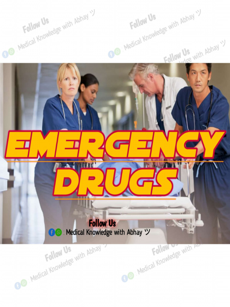Emergency Drugs1 | PDF