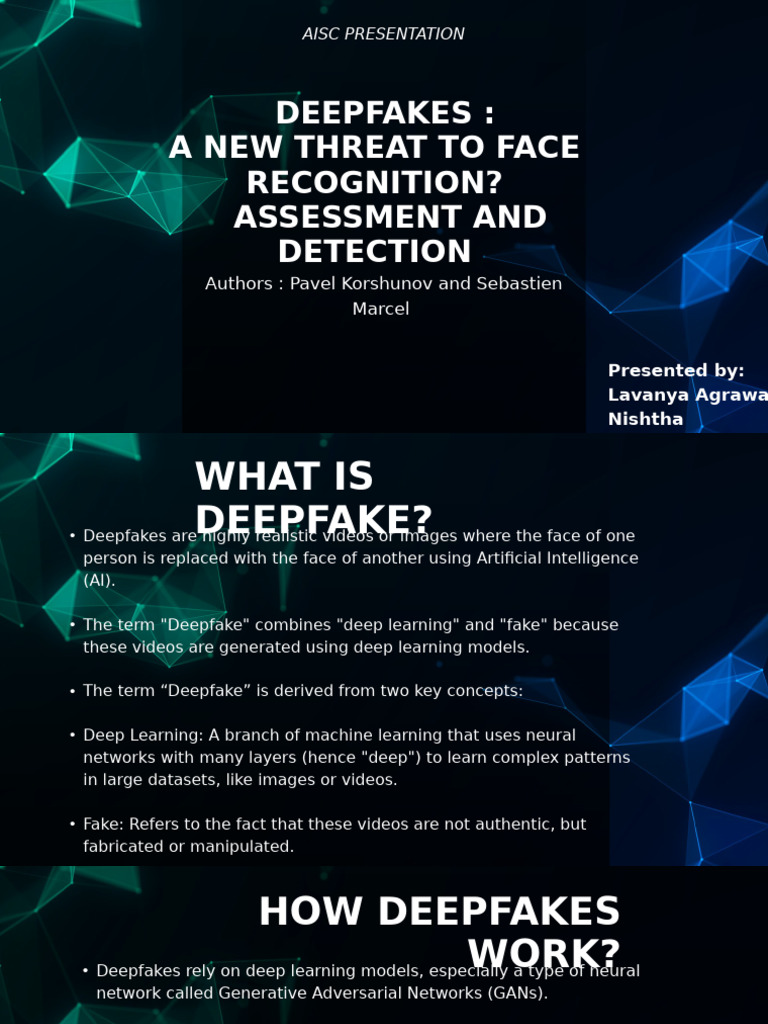 Aisc Presentation | PDF | Deep Learning | Machine Learning