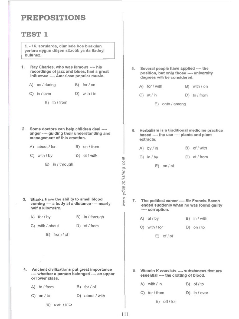 Road To Success Preposition | PDF