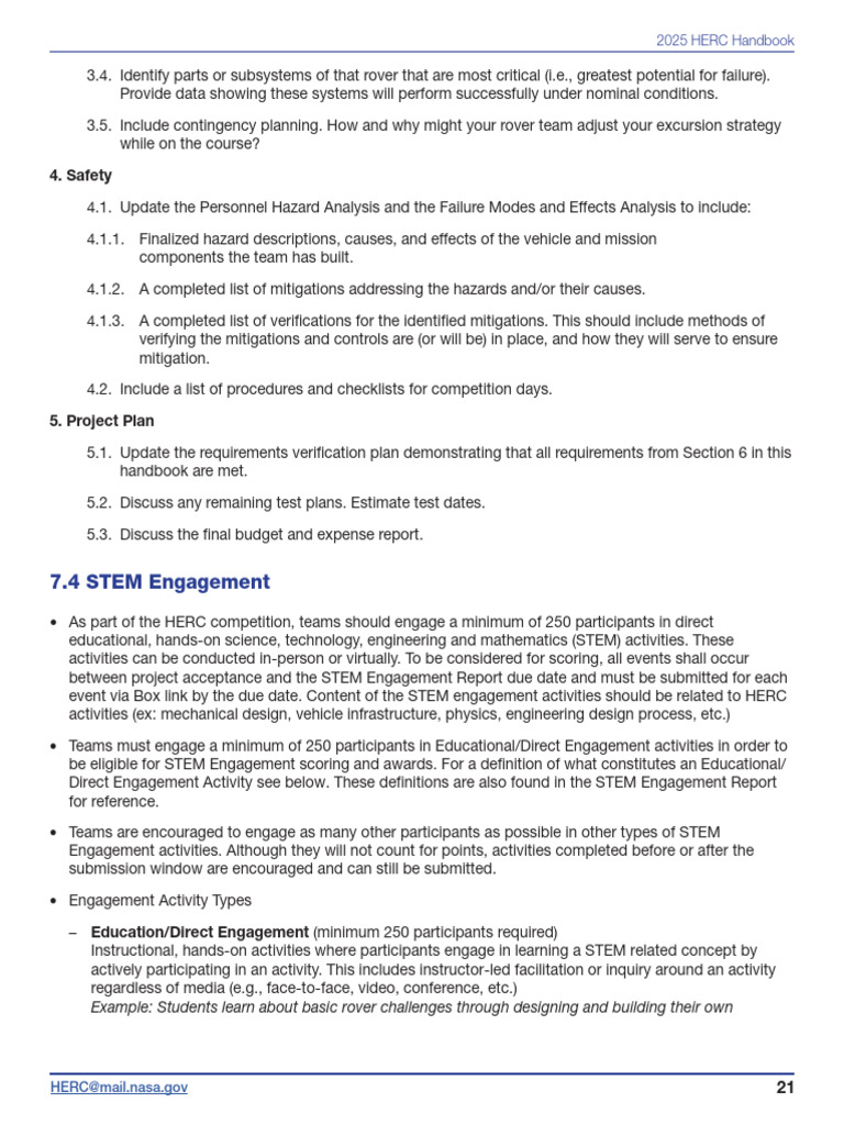 2025 HERC Handbook Overview | PDF | Nasa | Moon