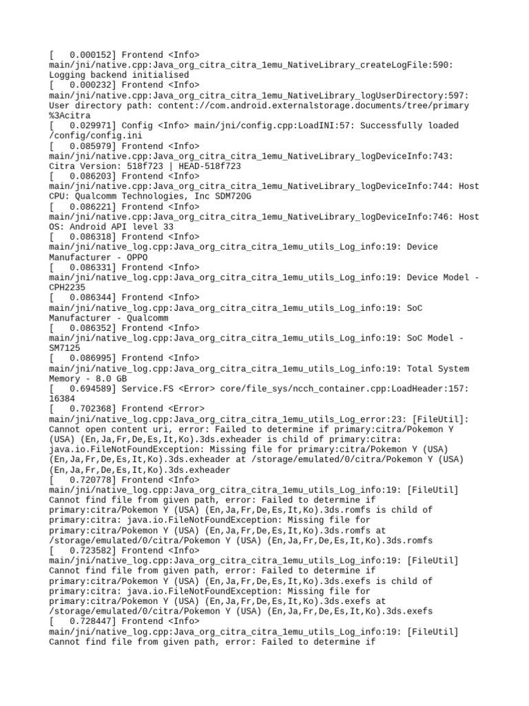 Citra Log.txt.Old | PDF | Software | Computer Engineering
