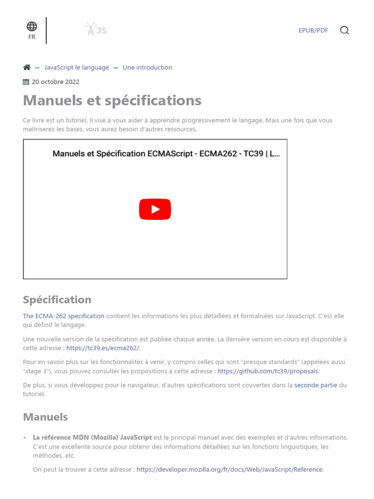 2 Manuels et spécifications | PDF | JavaScript | Logiciel