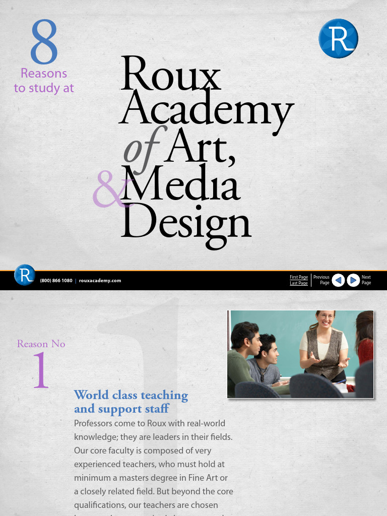 8 Reasons to Choose Roux Academy | PDF | Interdisciplinarity | Learning