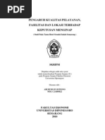 Download Analisis Pengaruh Kualitas Pelayanan Fasilitas by Muhammad Asmi SN83409357 doc pdf