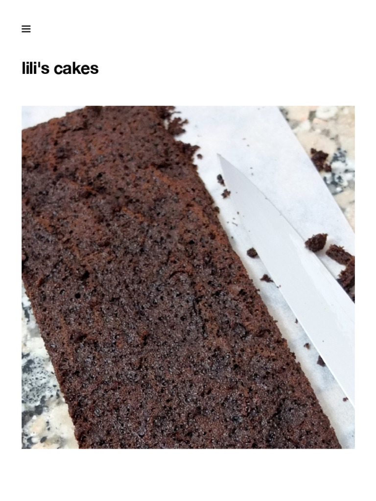 Chocolate Cider Sponge Cake Recipe | PDF | Cakes | European Cuisine