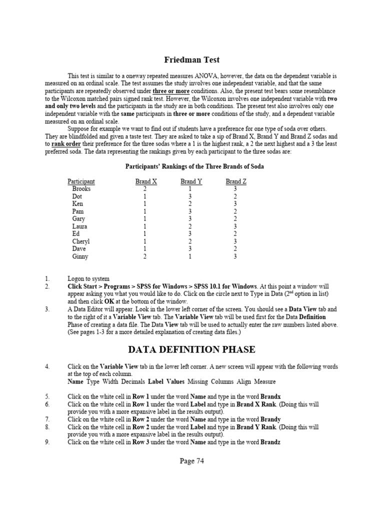 Understanding the Friedman Test | PDF | Brandy | Statistics