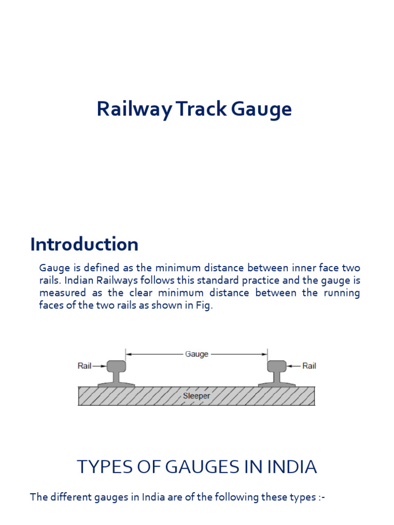 Understanding Railway Track Gauges | PDF | Track Gauge | Rail Transport