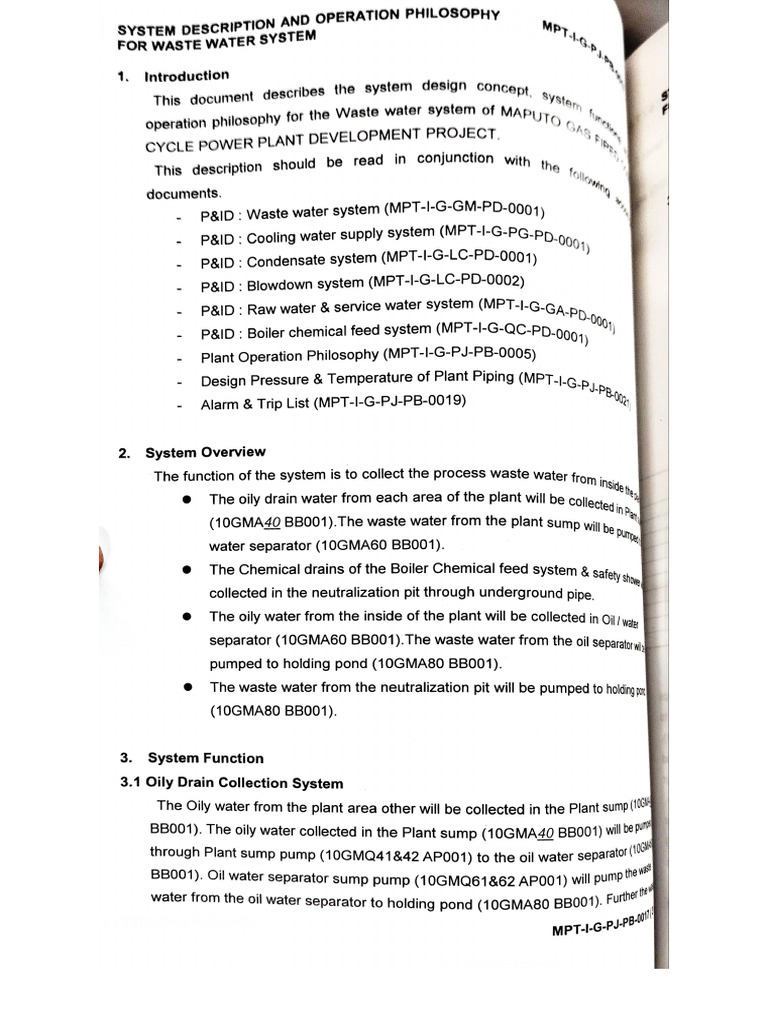 Waste Water System | PDF