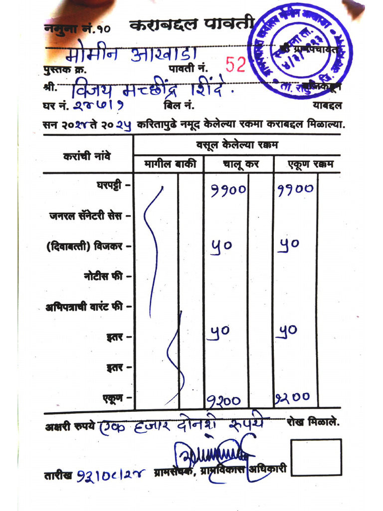 Vijay Shinde Property Document | PDF