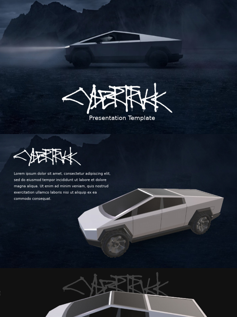 Tesla Cybertruck Pdf Motor Vehicle Car Body Styles