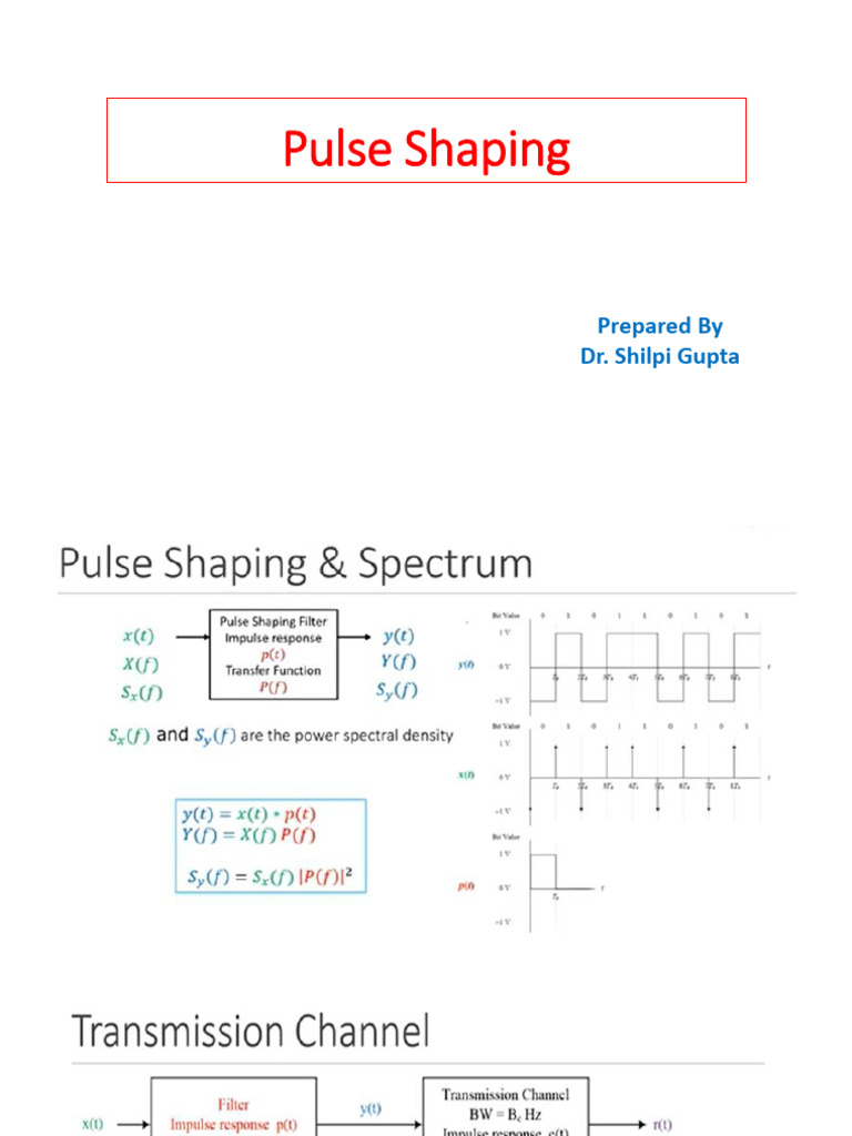 Pulse Shaping SG | PDF