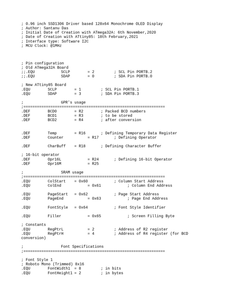 Oled SSD1306 | PDF | Computer Science | Computer Engineering