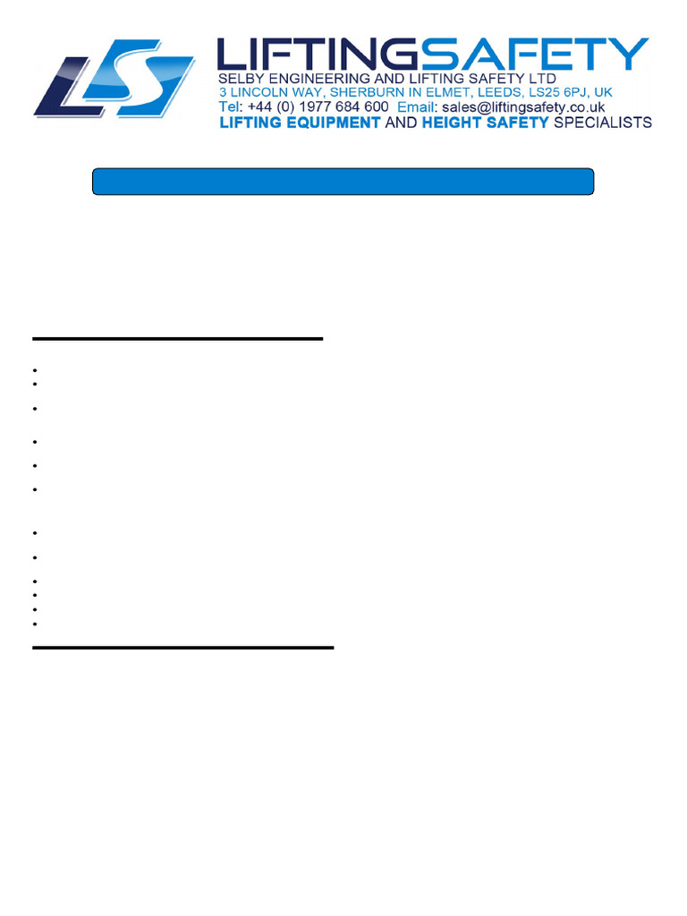 Safe Use of Hand Chain Blocks Guide | PDF | Rope | Elevator